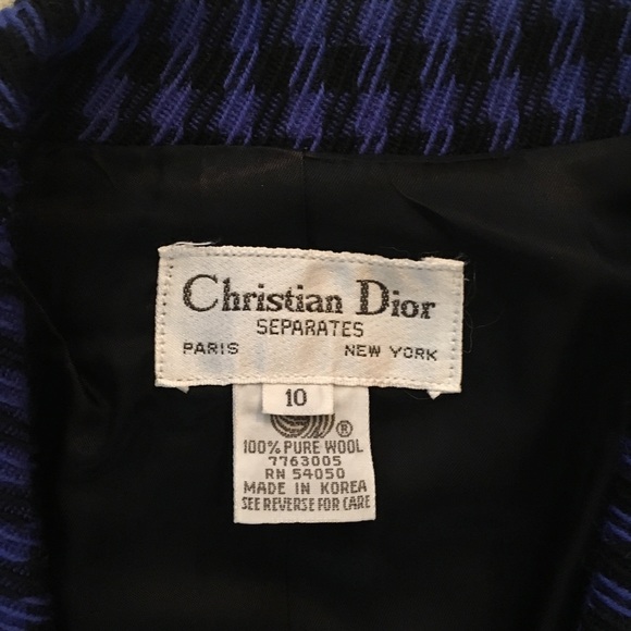 Christian Dior NWT vintage purple black skirt suit - Picture 6 of 8